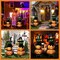 2Pcs 4.0FT Black Cat Halloween Decorations Outdoor- Plastic Yard Signs With Stakes